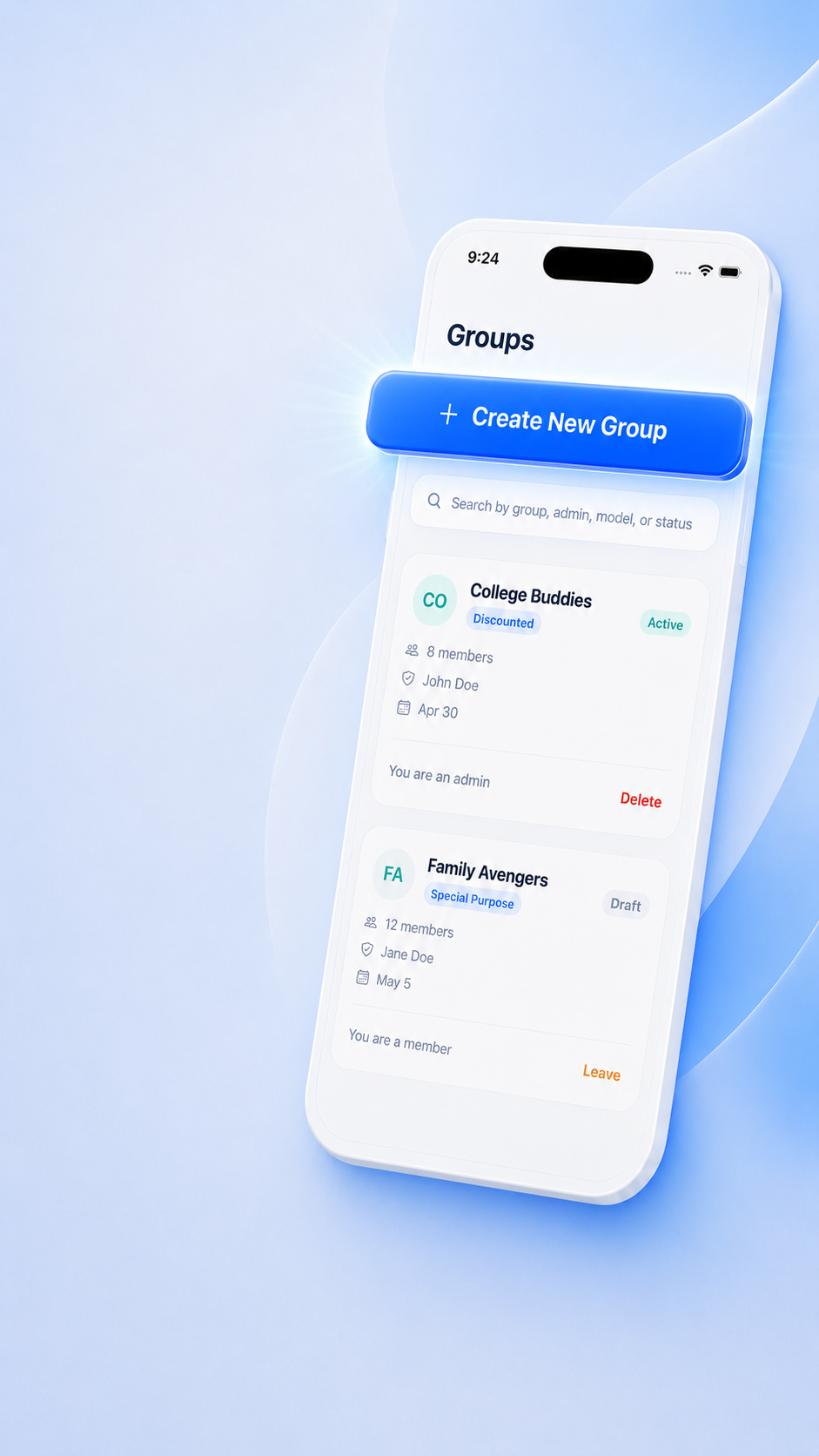 Create a new ChitMate group